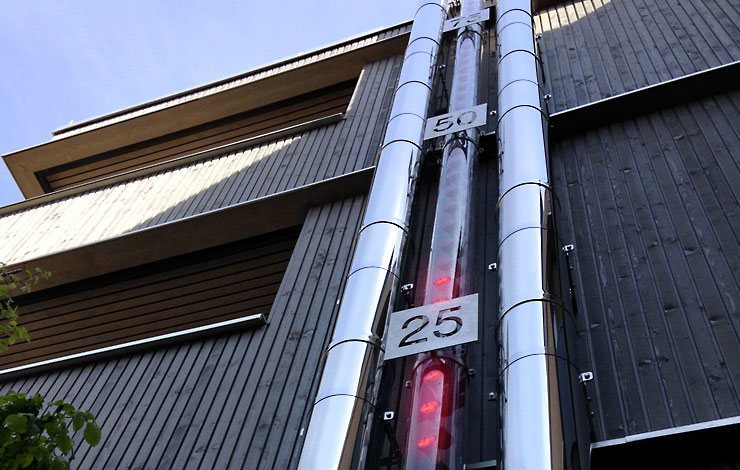 Eremit-Display Acrylglasrohre für das Die Heimat Solarthermometer in Salzburg